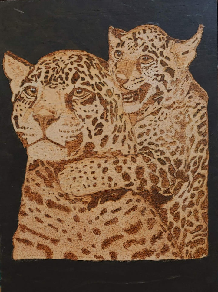 Playful leopard