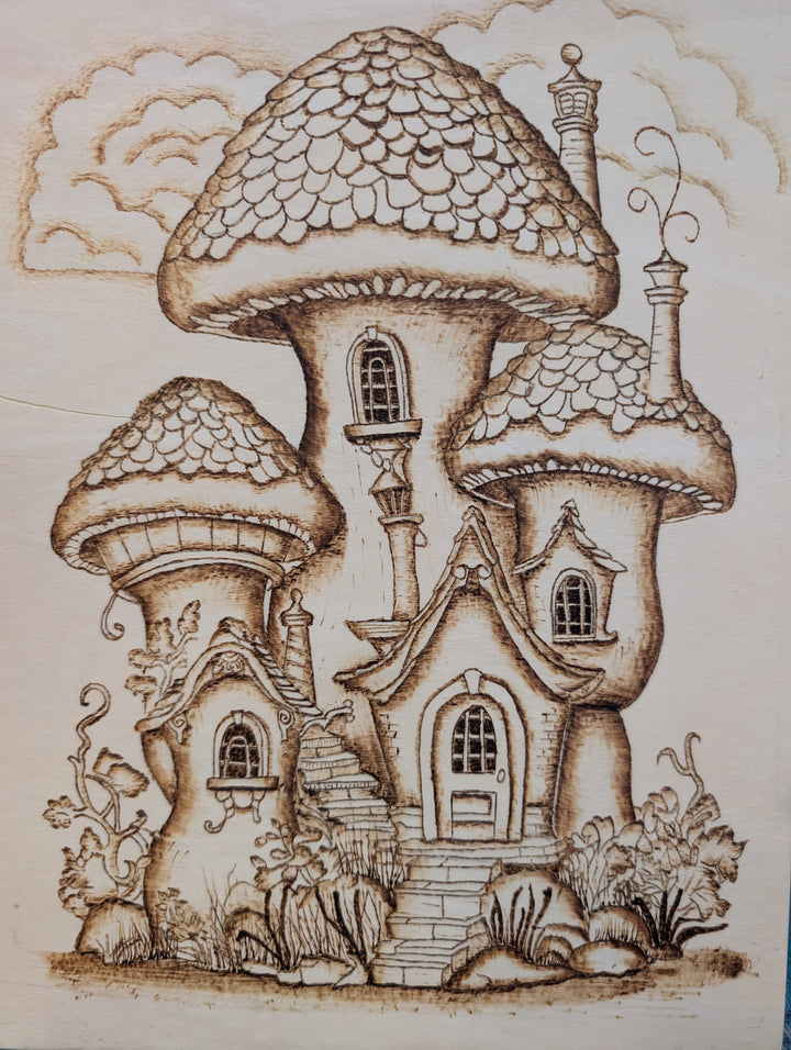 Fantasy mushroom house