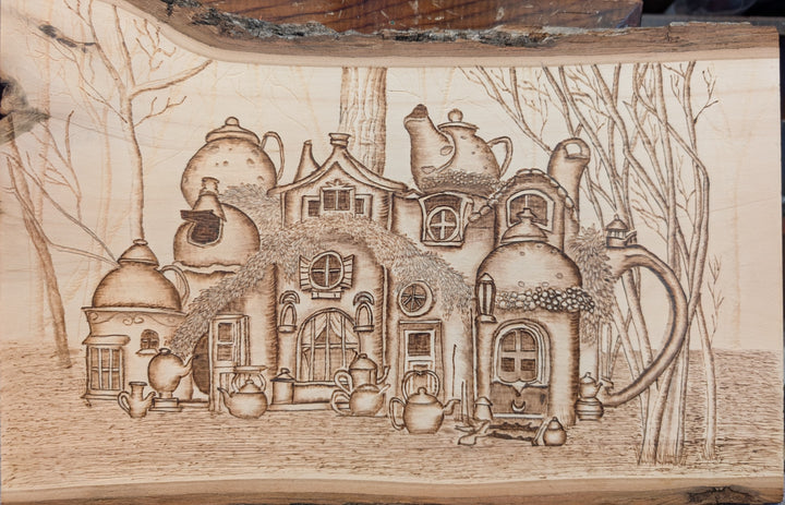 Fantasy tea pot fairy house